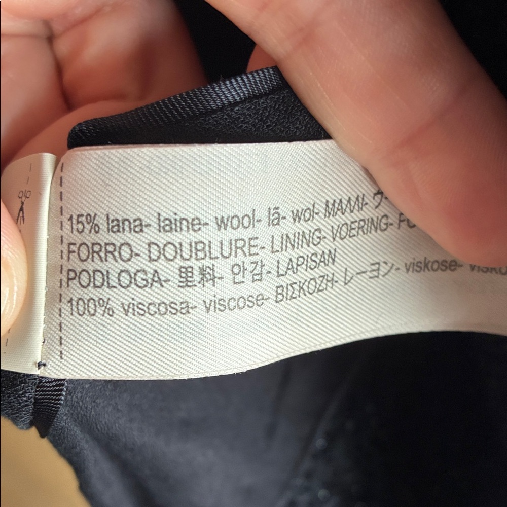Massimo Dutti Black Textured Blazer - Picture 4 of 6